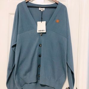 Kenzo Tiger Crest V-Neck Cardigan